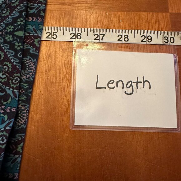 Talbots pencil skirt knit with lining blue green printed pattered pencil skirt 6 - Picture 5 of 6